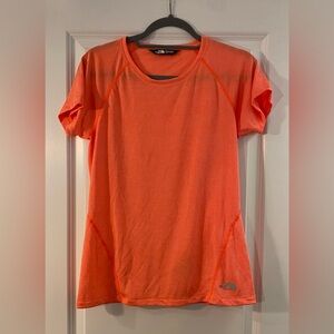 The North Face Athletic / Active Tee Short Sleeve Shirt - Orange Sz M - Like New